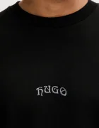 HUGO Суичър Dadsino мъжки в черно с десен 50546800