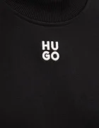 HUGO суичър дамски от памук Daxandria черен 50527463