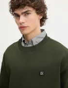HUGO Суичър Dargencrew мъжки в зелено с изчистен дизайн 50542593