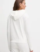 HUGO суичър с качулка дамски с памук SIGNATURE_HOODIE бежов 50556816