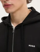 HUGO суичър с качулка мъжки Dapozip черен 50548651