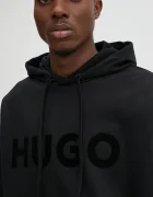 HUGO суичър с качулка мъжки от памук Ditchle черен 50529090