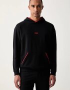 HUGO суичър с качулка мъжки с памук NOAH HOODIE черен 50566164