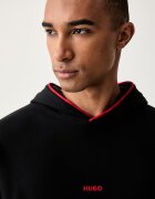 HUGO суичър с качулка мъжки с памук NOAH HOODIE черен 50566164