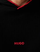 HUGO суичър с качулка мъжки с памук NOAH HOODIE черен 50566164