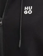 HUGO суичър с цип дамски от памук Dalfine черен 50535240