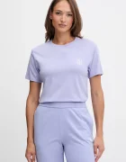 HUGO тениска дамска с модал CASUAL T-SHIRT виолетова 50556981