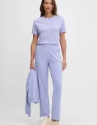 HUGO тениска дамска с модал CASUAL T-SHIRT виолетова 50556981