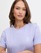 HUGO тениска дамска с модал CASUAL T-SHIRT виолетова 50556981
