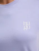HUGO тениска дамска с модал CASUAL T-SHIRT виолетова 50556981
