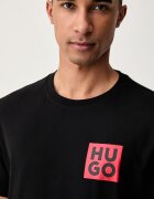HUGO тениска мъжка от памук Detzington черна 50473893