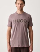 HUGO тениска мъжка от памук Dulivio оранжева 50467556