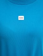 HUGO уголемена тениска дамска с модал SIGNATURE_TSHIRT синя 50556807