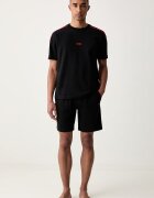 HUGO уголемена тениска мъжка с памук NOAH T-SHIRT черна 50566159