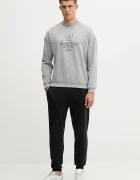 Hummel Суичър мъжки в сиво с принт 229844
