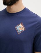 hurley тениска мъжка от памук тъмносиня MTSEUED0005