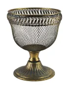 Inne Купа за плодове от състарен метал 22 x 17 x 27 cm HIWE8172