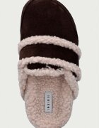 Inuikii чехли с платформа дамски от велур Cozy Loafer кафяви 1006.005.0011