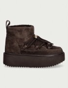 Inuikii Classic Low Platform апрески дамски от велур кафяви 1001.006.0012