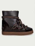 Inuikii Gloss Wedge апрески дамски от кожа кафяви 1001.004.0052