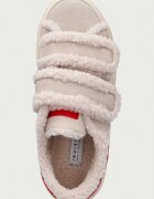 Inuikii Lila Shearling Low Velcro маратонки дамски от велур бежови 1001.001.0561