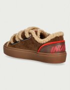 Inuikii Lila Shearling Low Velcro маратонки дамски от велур кафяви 1001.001.0561