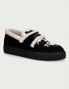 Inuikii мокасини дамски от кожа Shearling Print черни 1006.003.0031