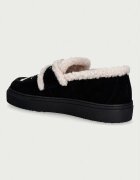 Inuikii мокасини дамски от кожа Shearling Print черни 1006.003.0031