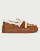 Inuikii мокасини дамски от кожа Shearling Print кафяви 1006.003.0031