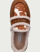 Inuikii мокасини дамски от кожа Shearling Print кафяви 1006.003.0031