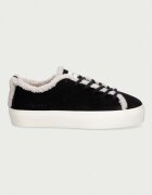 Inuikii Shearling Low маратонки дамски от велур черни 1001.001.0242