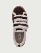 Inuikii SHEARLING LOW VELCRO маратонки за деца от велур кафяви 3001.001.0051