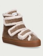 Inuikii Shearling Velcro High маратонки дамски от велур бежови 1001.002.0161