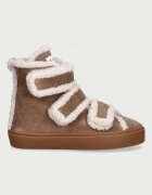 Inuikii Shearling Velcro High маратонки дамски от велур бежови 1001.002.0161