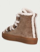 Inuikii Shearling Velcro High маратонки дамски от велур бежови 1001.002.0161