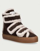 Inuikii Shearling Velcro High маратонки дамски от велур кафяви 1001.002.0161