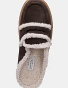 Inuikii Велурени чехли Mule Wool в кафяво 1004.017.0011.152