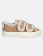 Inuikii Велурени маратонки Shearling Low Velcro в бежово 1001.001.0231.250