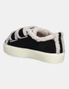 Inuikii Велурени маратонки Shearling Low Velcro в черно 1001.001.0231.000