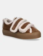 Inuikii Велурени маратонки Shearling Low Velcro в кафяво 1001.001.0231.150
