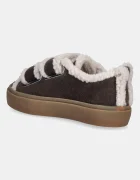 Inuikii Велурени маратонки Shearling Low Velcro в кафяво 1001.001.0231.152