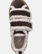 Inuikii Велурени маратонки Shearling Low Velcro в кафяво 1001.001.0231.152