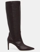 IRO Кожени ботуши Davyn Vintage в бордо с тънък ток WM39DAVYNVIN