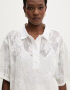 Isabelle Blanche тениска с яка дамска памучна бежова IS26SS-C162-T016