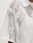 Isabelle Blanche тениска с яка дамска памучна бежова IS26SS-C162-T016
