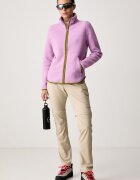 Jack Wolfskin суичър с цип дамски от полар Lite Curl виолетов A65751