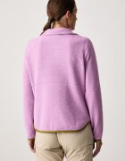 Jack Wolfskin суичър с цип дамски от полар Lite Curl виолетов A65751