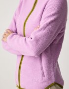 Jack Wolfskin суичър с цип дамски от полар Lite Curl виолетов A65751