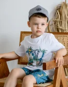 Jamiks Детска памучна шапка с козирка OMER