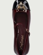 Jeffrey Campbell обувки с дебел ток от кожа JITTERBUG2 бордо U88-05A-006